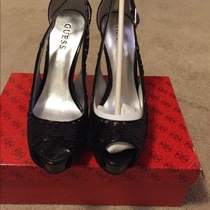 Guess sequin heels